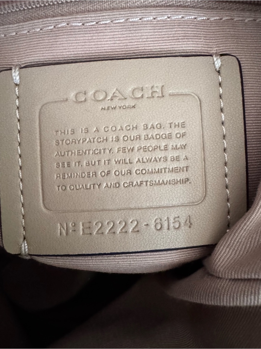 Coach Slouchy Pennie Colorblock Pebble Leather Shoulder Bag in Cream and Black - Picture 5 of 10